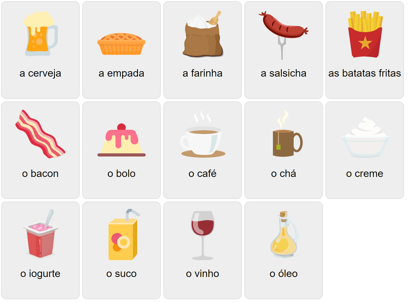 Food in Portuguese 2