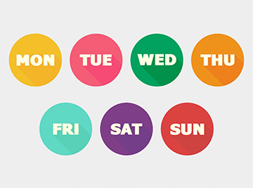 Days of the Week in Afrikaans