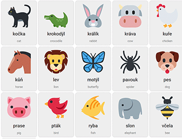 Animals in Czech