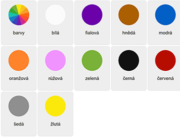 Цвета на чешском языке