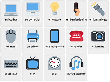 Electronics in Danish