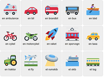 Transport in Danish