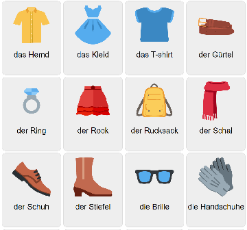 Clothes in German