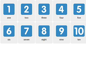 Talen 1-10 på engelska