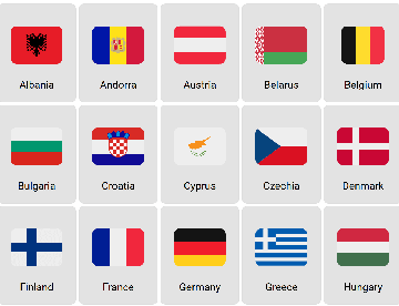 Europe: Flags