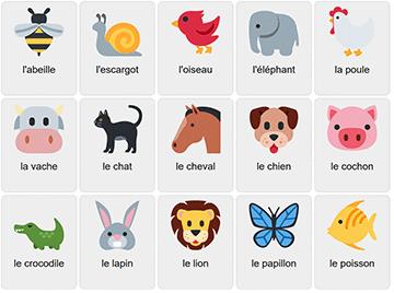 Animals in French 1