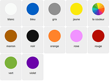 Colors in French