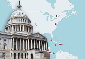 América del Norte y Central: Capitales