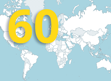 Le monde : les 60 pays les plus peuplés