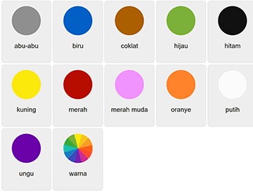 Цвета на индонезийском языке