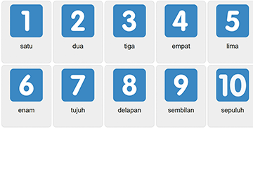 Talen 1-10 på indonesiska