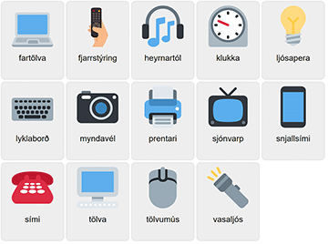 Electronics in Icelandic