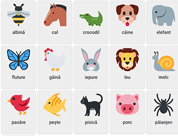 Animals in Romanian