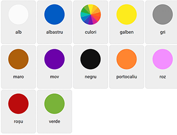 Färger på rumänska