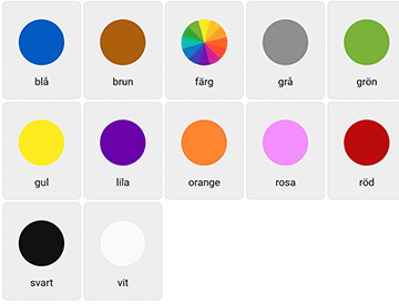 Colors in Swedish