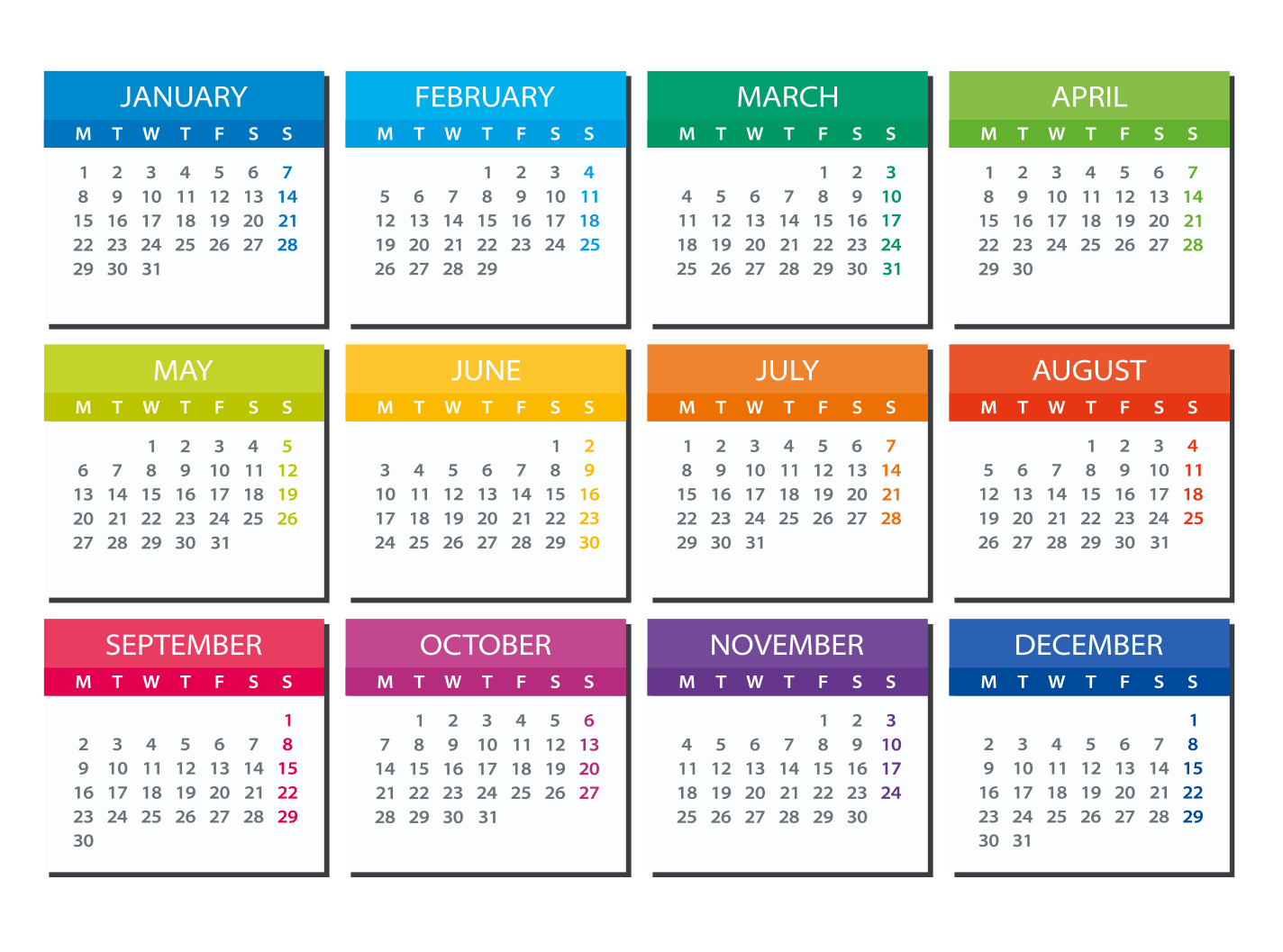 Months in Afrikaans