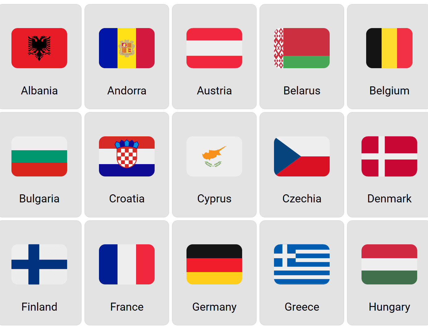 Flags of Europe