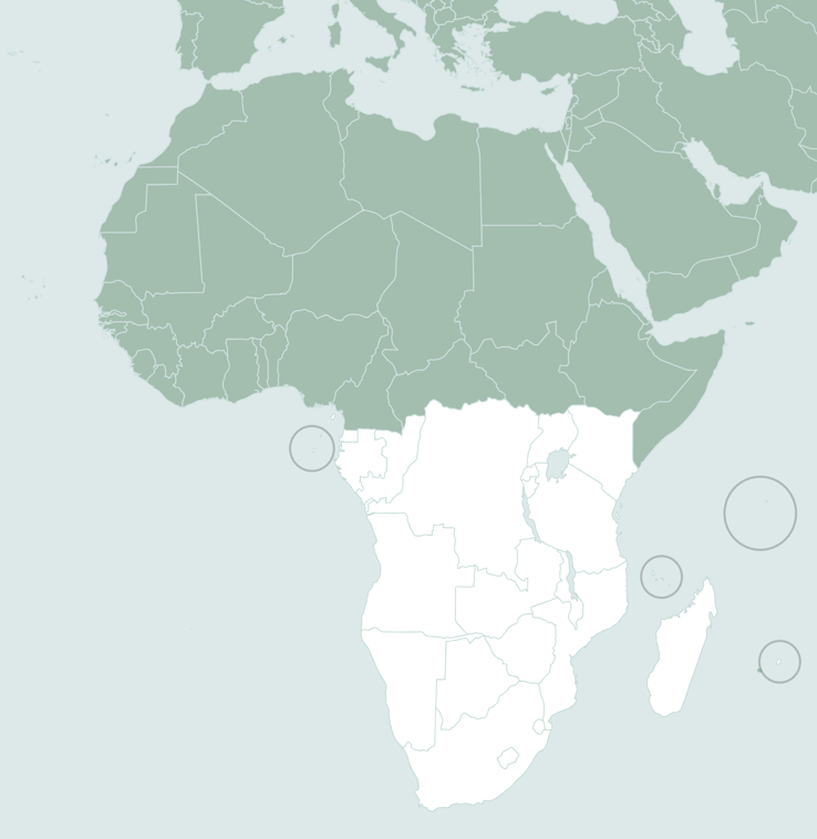 Africa South of The Equator: Countries