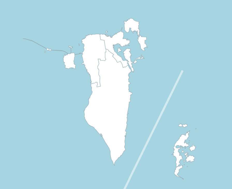 Bahrain: Governorates - Map Quiz Game - Ekvis.com