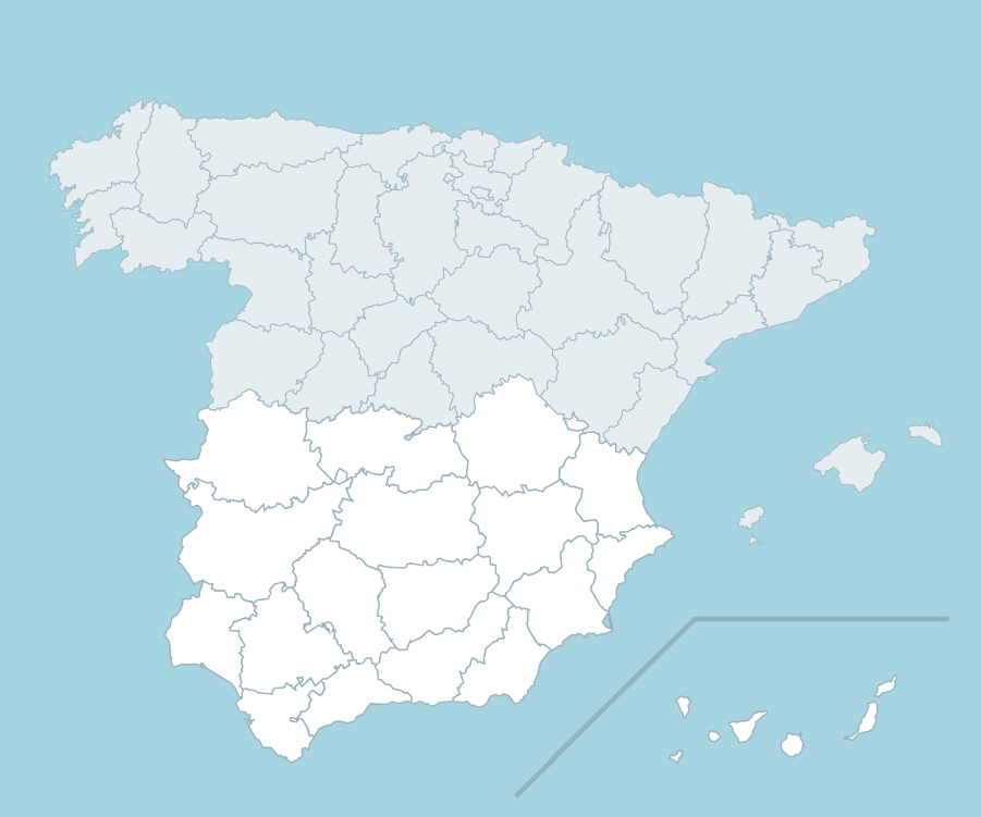España: Provincias del sur