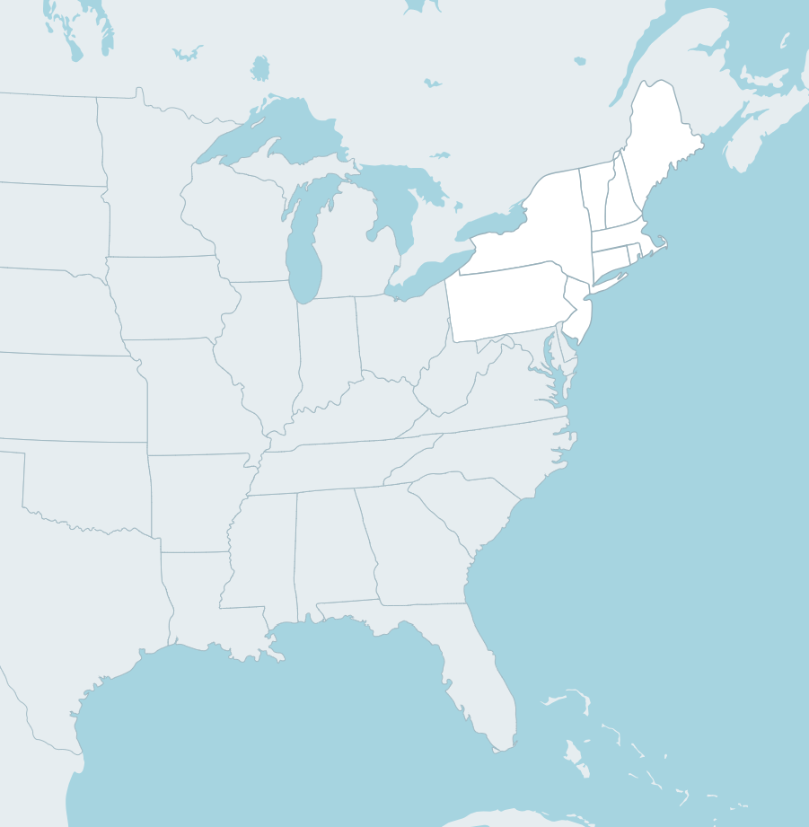 EE. UU.: Estados del Noreste