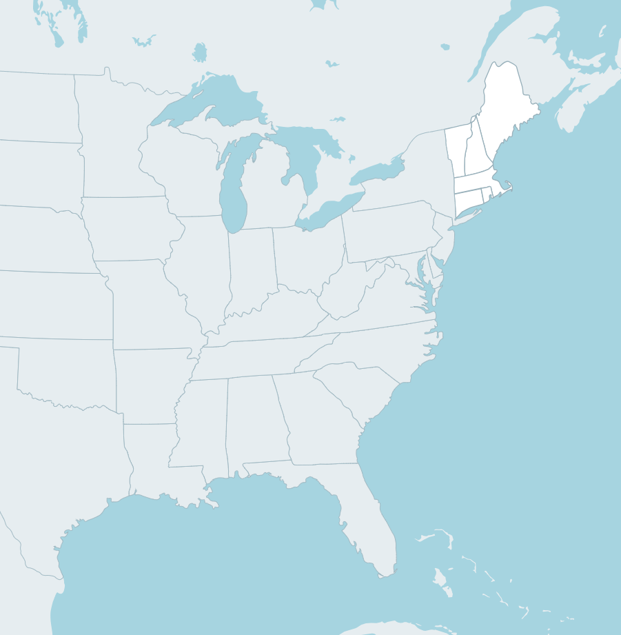 EE. UU.: Estados de Nueva Inglaterra