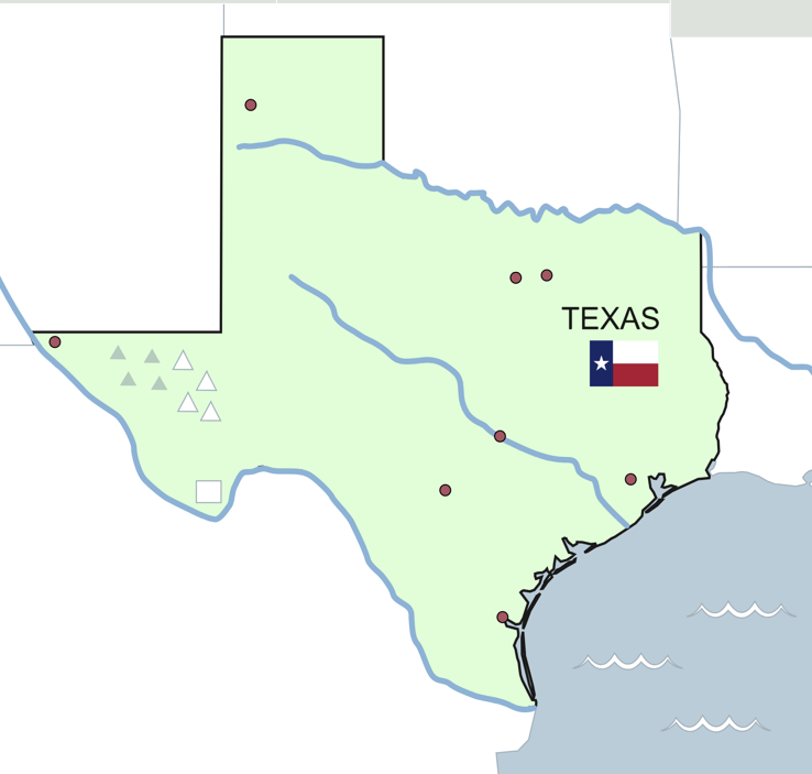 Texas: Interactive Map