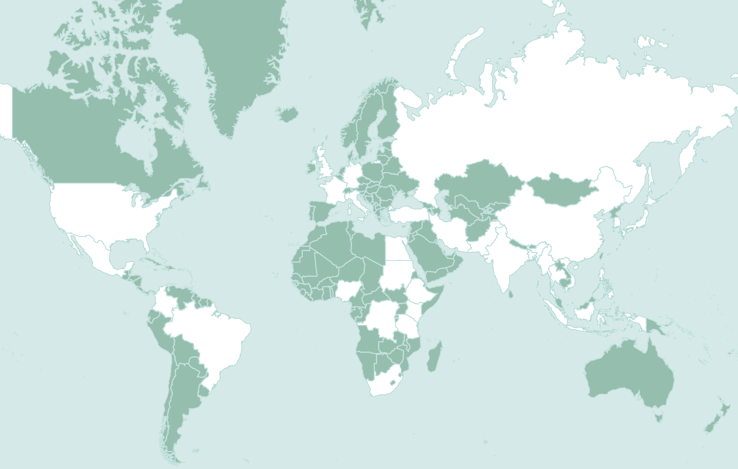 World: 30 Largest Countries By Population