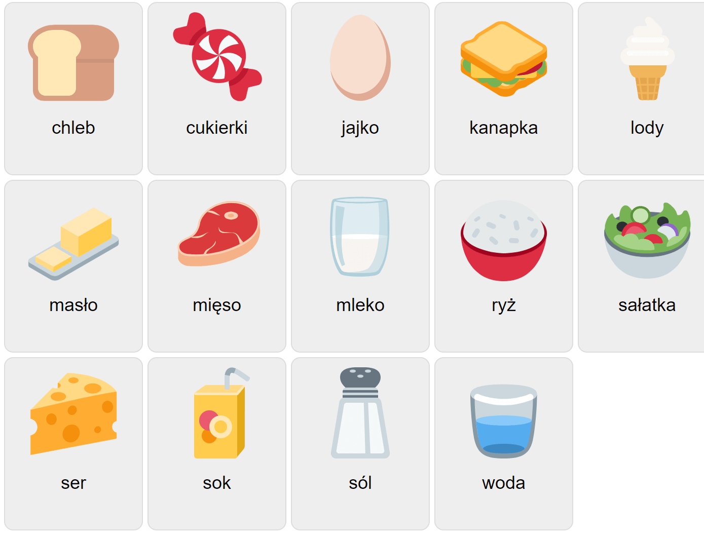Еда на польском языке 1